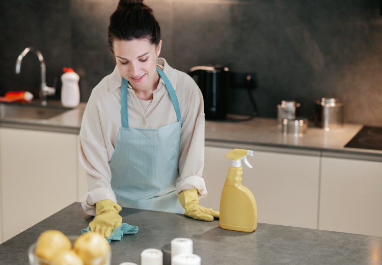 cleaning caesarstone benchtop kitchen