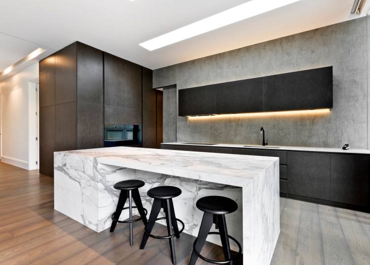 Modern Quartzite Benchtop Kitchen Interior