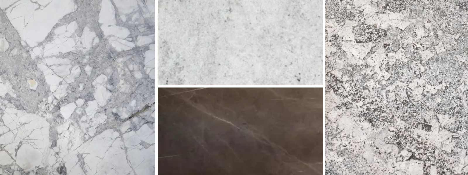 Different varieties of natural stones