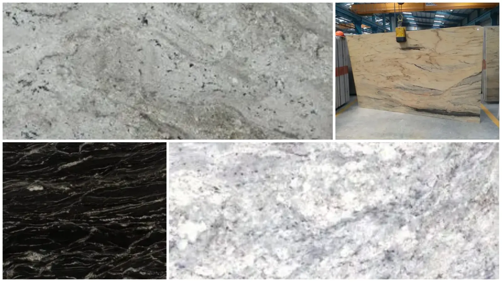 different types of granite stone slabs for home design