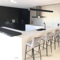 Black and white caesarstone combination