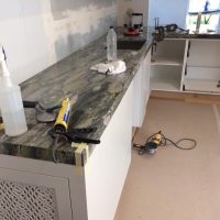 Kitchen Project with Green Granite