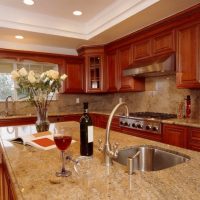 Kitchen project with Kashmir Gold Granite Kitchen