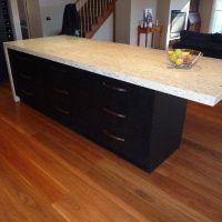 Kitchen project with River white granite benchtop