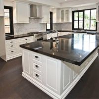 Zimbabwe Black Granite Kitchen Design 1